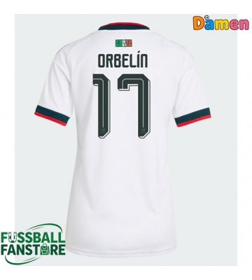 Mexiko Orbelin Pineda #17 Replik Auswärtstrikot Damen WM 2026 Kurzarm